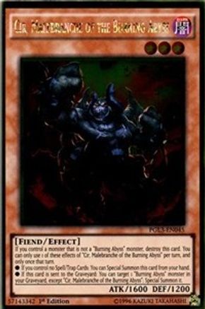 Cir, Malebranche of the Burning Abyss (PGL3-EN045) - Premium Gold: Infinite Gold 1st Edition