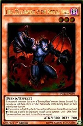 Libic, Malebranche of the Burning Abyss (PGL3-EN050) - Premium Gold: Infinite Gold 1st Edition