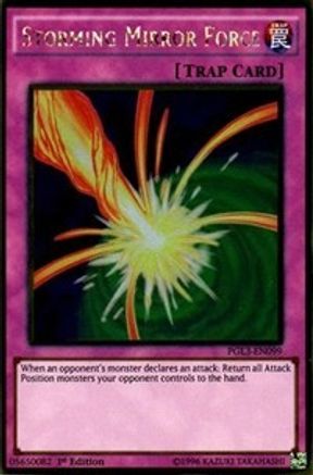 Storming Mirror Force (PGL3-EN099) - Premium Gold: Infinite Gold 1st Edition