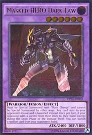 Masked HERO Dark Law (UTR) (OP01-EN003) - OTS Tournament Pack 1 Unlimited
