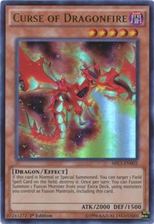 Curse of Dragonfire (MIL1-EN002) - Millennium Pack 1st Edition