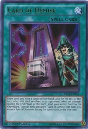 Card of Demise (MIL1-EN014) - Millennium Pack 1st Edition