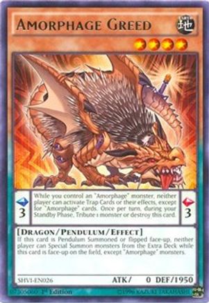 Amorphage Greed (SHVI-EN026) - Shining Victories 1st Edition