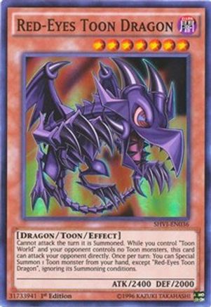 Red-Eyes Toon Dragon (SHVI-EN036) - Shining Victories Unlimited