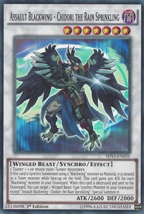 Assault Blackwing - Chidori the Rain Sprinkling (SHVI-EN051) - Shining Victories Unlimited