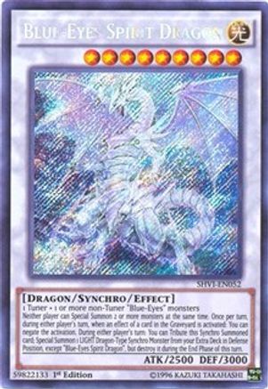 Blue-Eyes Spirit Dragon (SHVI-EN052) - Shining Victories 1st Edition