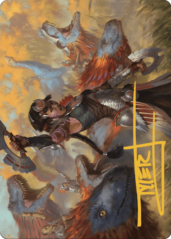 Huatli, Poet of Unity // Huatli, Poet of Unity (ALCI-027) - The Lost Caverns of Ixalan Art Series (Borderless)