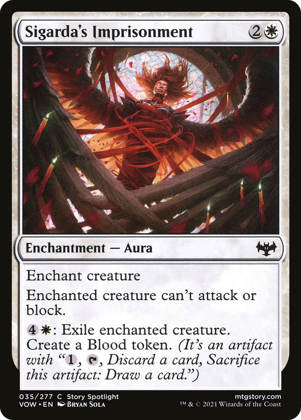 Sigarda's Imprisonment (VOW-035) - Innistrad: Crimson Vow Foil