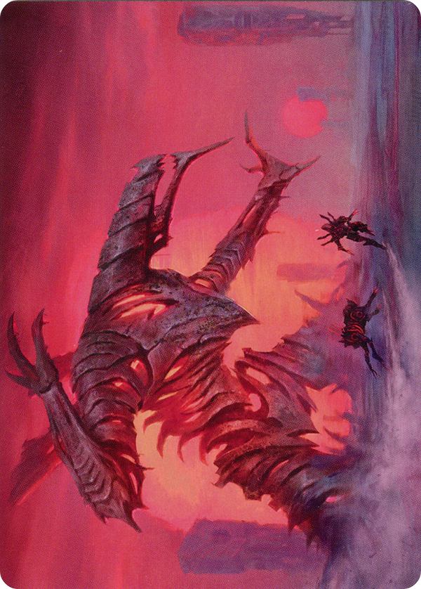 Red Sun's Twilight // Red Sun's Twilight (AONE-033) - Phyrexia: All Will Be One Art Series (Borderless) Foil
