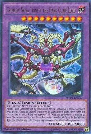 Crimson Nova Trinity the Dark Cubic Lord (MVP1-EN040) - The Dark Side of Dimensions Movie Pack 1st Edition