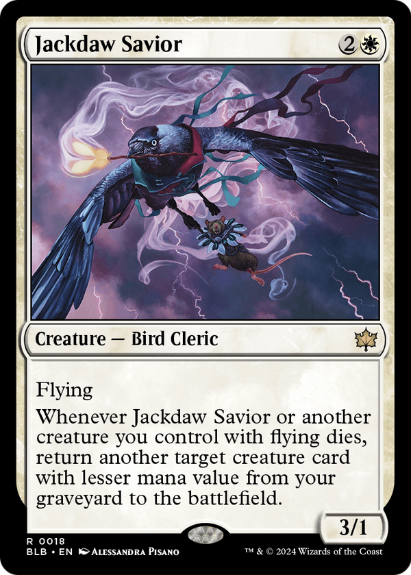 Jackdaw Savior (BLB-018) - Bloomburrow Foil