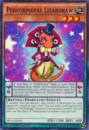 Performapal Lizardraw (MP16-EN004) - 2016 Mega-Tins Mega Pack 1st Edition