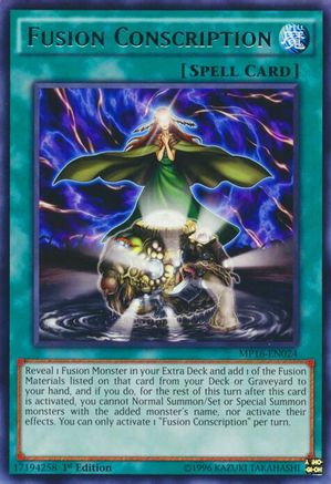 Fusion Conscription (MP16-EN024) - 2016 Mega-Tins Mega Pack Unlimited