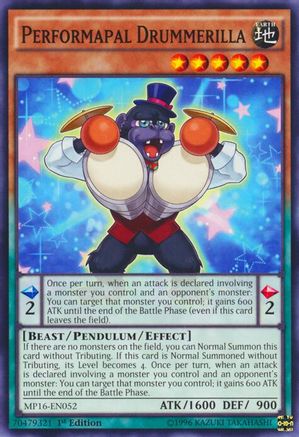 Performapal Drummerilla (MP16-EN052) - 2016 Mega-Tins Mega Pack Unlimited