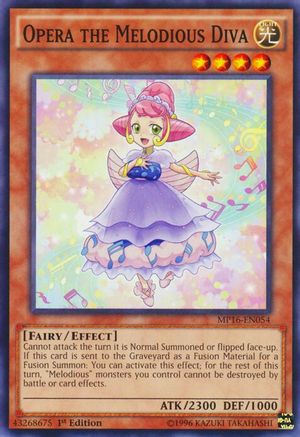 Opera the Melodious Diva (MP16-EN054) - 2016 Mega-Tins Mega Pack 1st Edition