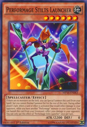 Performage Stilts Launcher (MP16-EN063) - 2016 Mega-Tins Mega Pack 1st Edition
