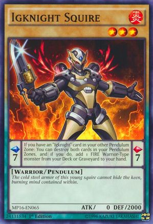 Igknight Squire (MP16-EN065) - 2016 Mega-Tins Mega Pack 1st Edition