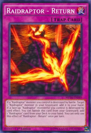 Raidraptor - Return (MP16-EN089) - 2016 Mega-Tins Mega Pack Unlimited