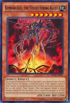 Kumongous, the Sticky String Kaiju (MP16-EN099) - 2016 Mega-Tins Mega Pack Unlimited