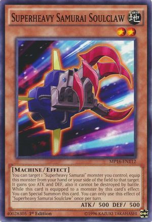 Superheavy Samurai Soulclaw (MP16-EN112) - 2016 Mega-Tins Mega Pack 1st Edition