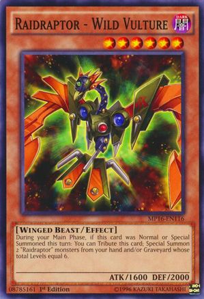 Raidraptor - Wild Vulture (MP16-EN116) - 2016 Mega-Tins Mega Pack 1st Edition