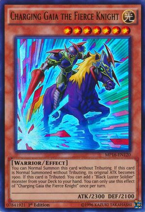 Charging Gaia the Fierce Knight (MP16-EN120) - 2016 Mega-Tins Mega Pack Unlimited