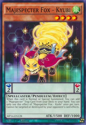 Majespecter Fox - Kyubi (MP16-EN128) - 2016 Mega-Tins Mega Pack 1st Edition