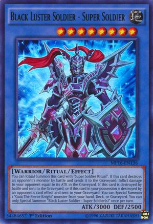 Black Luster Soldier - Super Soldier (MP16-EN136) - 2016 Mega-Tins Mega Pack 1st Edition
