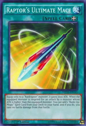 Raptor's Ultimate Mace (MP16-EN145) - 2016 Mega-Tins Mega Pack 1st Edition