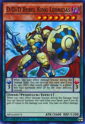 D/D/D Rebel King Leonidas (MP16-EN173) - 2016 Mega-Tins Mega Pack 1st Edition