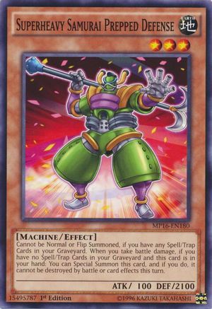 Superheavy Samurai Prepped Defense (MP16-EN180) - 2016 Mega-Tins Mega Pack 1st Edition
