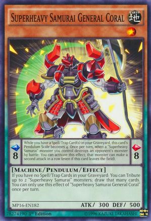 Superheavy Samurai General Coral (MP16-EN182) - 2016 Mega-Tins Mega Pack Unlimited