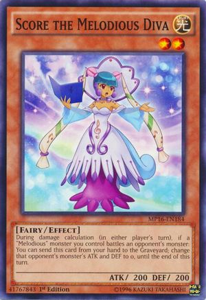 Score the Melodious Diva (MP16-EN184) - 2016 Mega-Tins Mega Pack 1st Edition