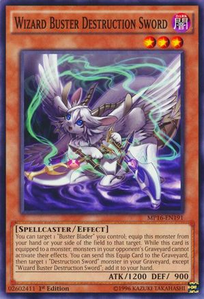 Wizard Buster Destruction Sword (MP16-EN191) - 2016 Mega-Tins Mega Pack 1st Edition