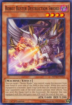 Robot Buster Destruction Sword (MP16-EN192) - 2016 Mega-Tins Mega Pack Unlimited
