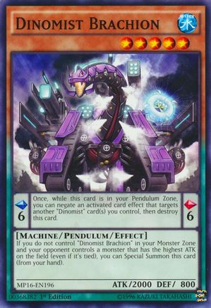 Dinomist Brachion (MP16-EN196) - 2016 Mega-Tins Mega Pack 1st Edition