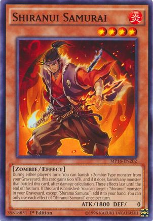 Shiranui Samurai (MP16-EN202) - 2016 Mega-Tins Mega Pack Unlimited