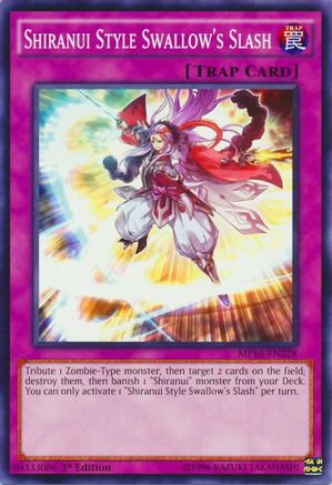 Shiranui Style Swallow's Slash (MP16-EN228) - 2016 Mega-Tins Mega Pack 1st Edition