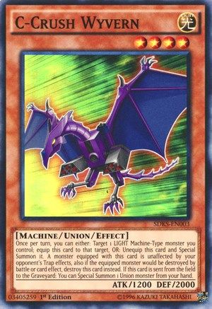C-Crush Wyvern (SDKS-EN003) - Structure Deck: Seto Kaiba 1st Edition