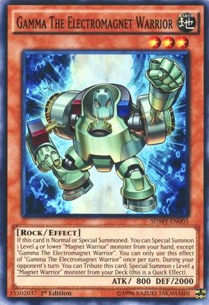 Gamma The Electromagnet Warrior (SDMY-EN003) - Structure Deck: Yugi Muto 1st Edition