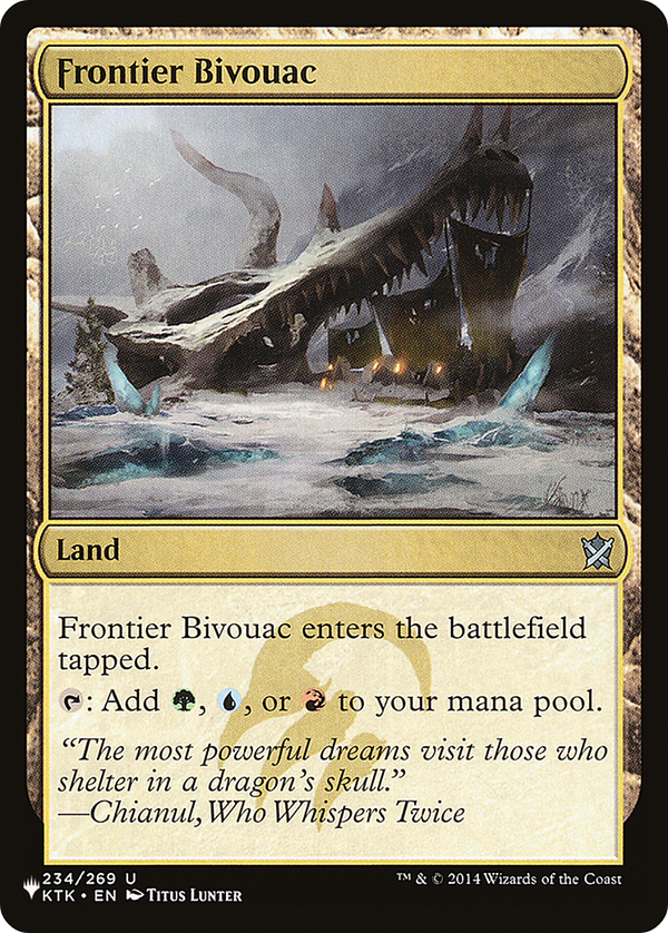 Frontier Bivouac (KTK) (LIST-KTK-234) - The List