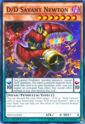 D/D Savant Newton (SDPD-EN002) - Structure Deck: Pendulum Domination 1st Edition