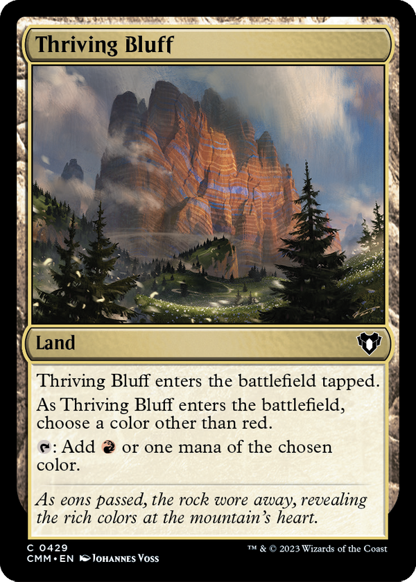 Thriving Bluff (CMM-429) - Commander Masters Foil