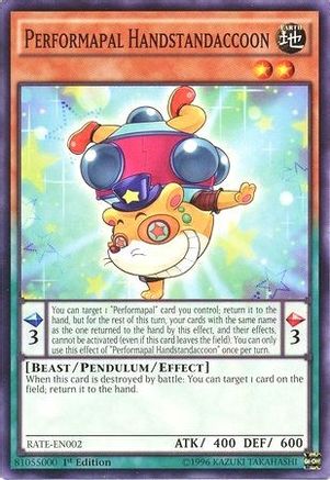Performapal Handstandaccoon (RATE-EN002) - Raging Tempest Unlimited