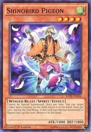 Shinobird Pigeon (RATE-EN024) - Raging Tempest Unlimited