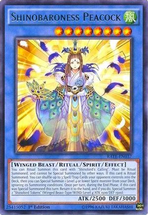 Shinobaroness Peacock (RATE-EN037) - Raging Tempest 1st Edition