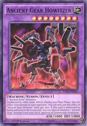 Ancient Gear Howitzer (RATE-EN042) - Raging Tempest 1st Edition