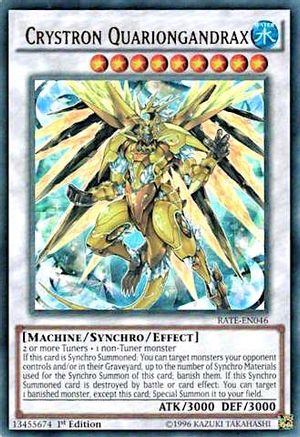Crystron Quariongandrax (RATE-EN046) - Raging Tempest 1st Edition