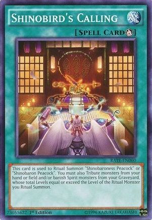 Shinobird's Calling (RATE-EN060) - Raging Tempest Unlimited