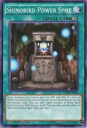 Shinobird Power Spot (RATE-EN061) - Raging Tempest 1st Edition